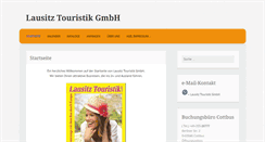 Desktop Screenshot of lausitztouristik.de