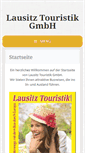 Mobile Screenshot of lausitztouristik.de