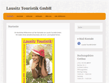 Tablet Screenshot of lausitztouristik.de